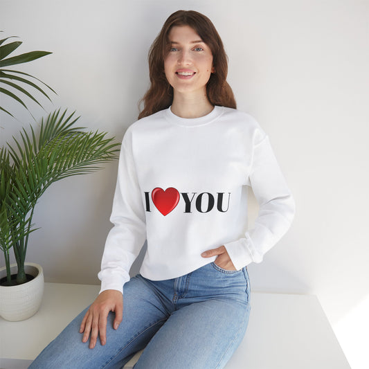 I Love You Sweatshirt - Unisex Heavy Blend™ Crewneck for Casual Comfort