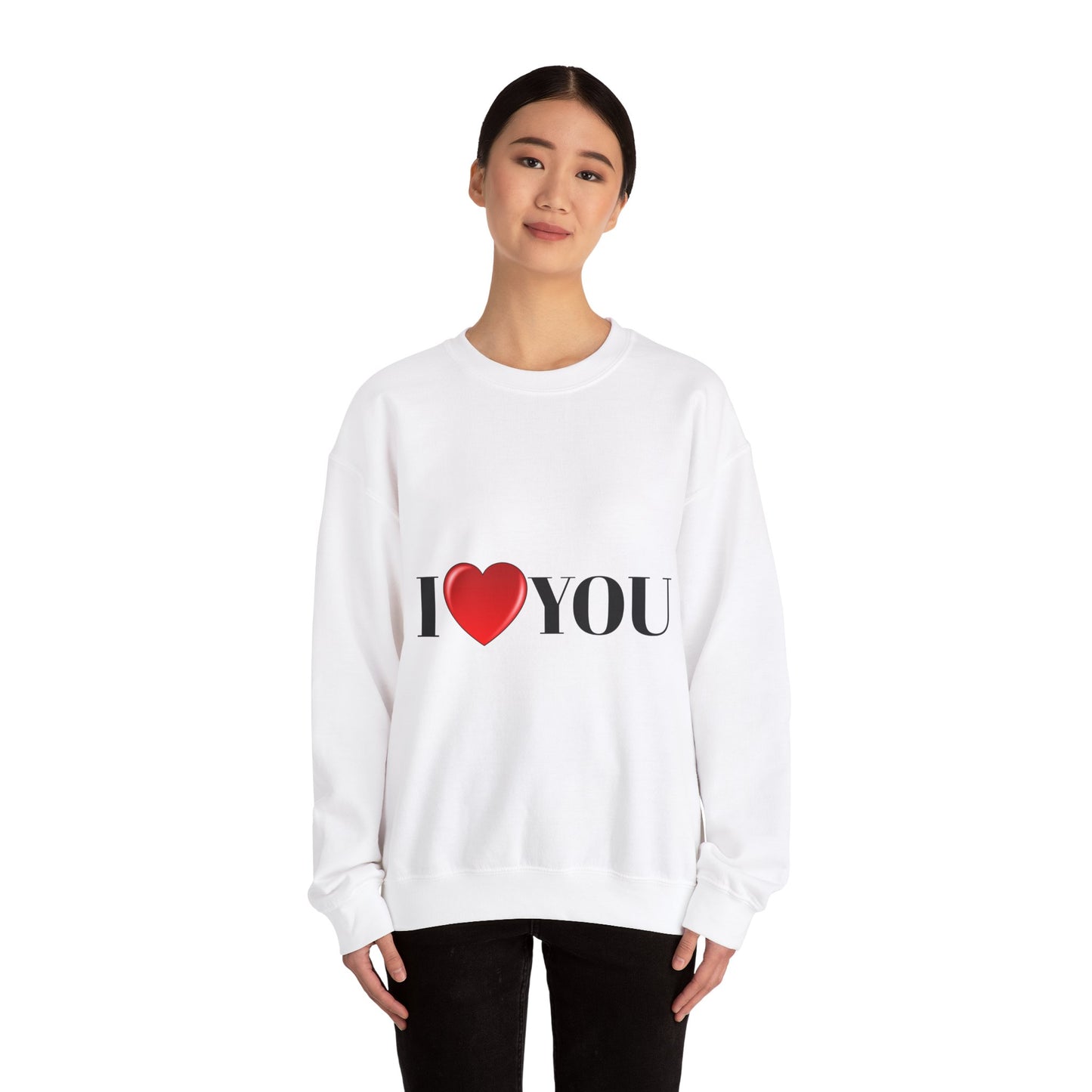 I Love You Sweatshirt - Unisex Heavy Blend™ Crewneck for Casual Comfort