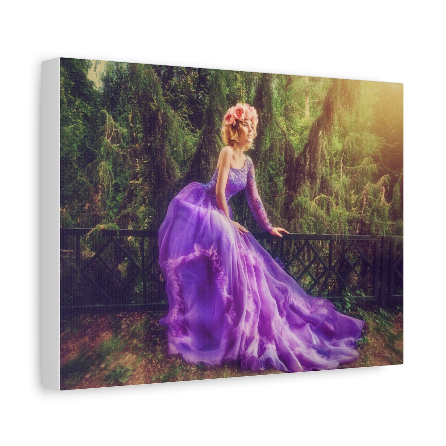 Elegant Purple Canvas Art Print - Perfect for Home Decor and Gift Giving