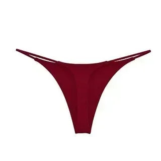 New Deep V Thong Women's Breathable  Line Sexy Hot Low Waist Mini Panties Bikini Bottom Thongs Female Panty Women Underwear