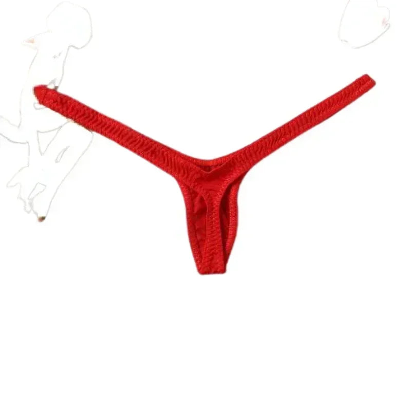 New Deep V Thong Women's Breathable  Line Sexy Hot Low Waist Mini Panties Bikini Bottom Thongs Female Panty Women Underwear