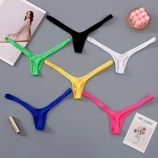 New Deep V Thong Women's Breathable  Line Sexy Hot Low Waist Mini Panties Bikini Bottom Thongs Female Panty Women Underwear